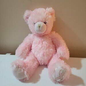 Build a Bear Pink Ribbon Plush Bear